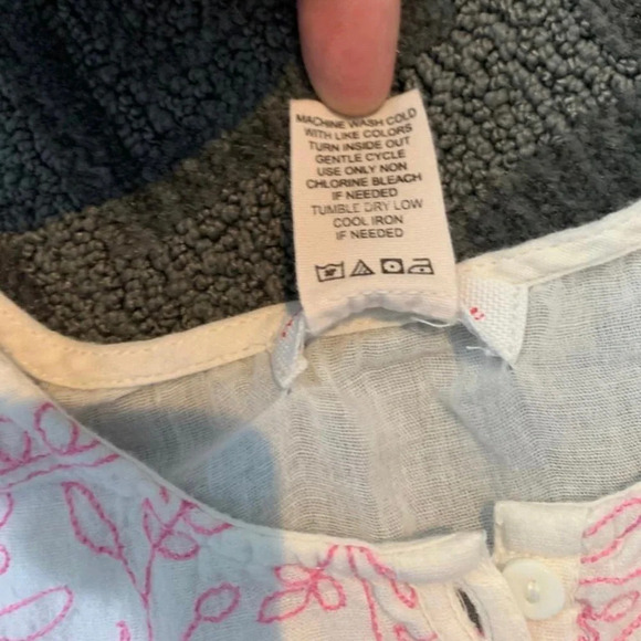 Mimi & Maggie - Girls Embroidered Top - Size 6X - Picture 5 of 6